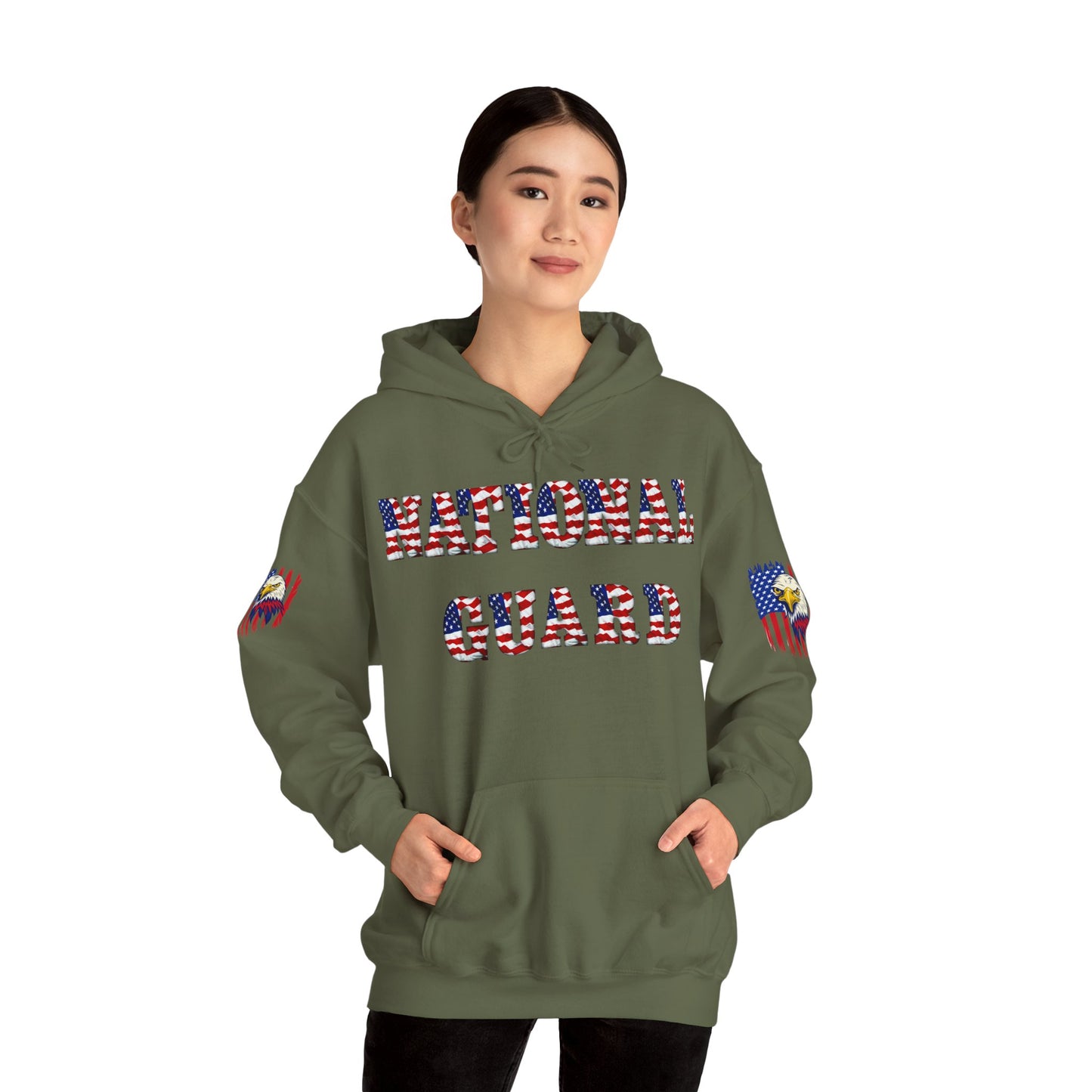 Princess Grace National Guard Patriotic Hoodie Unisex Heavy Blend Sweatshirt
