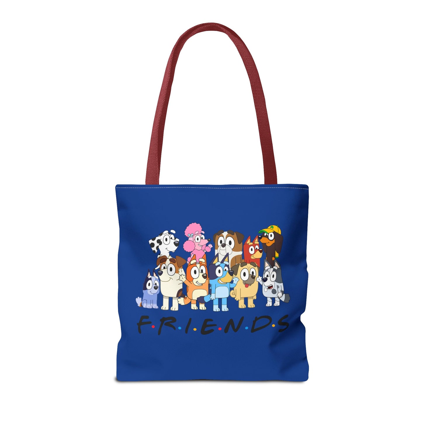 Princess Grace Bluey F.R.I.E.N.D.S. Cartoon Dog Tote Bag Fun & Playful Accessory for Dog Lovers