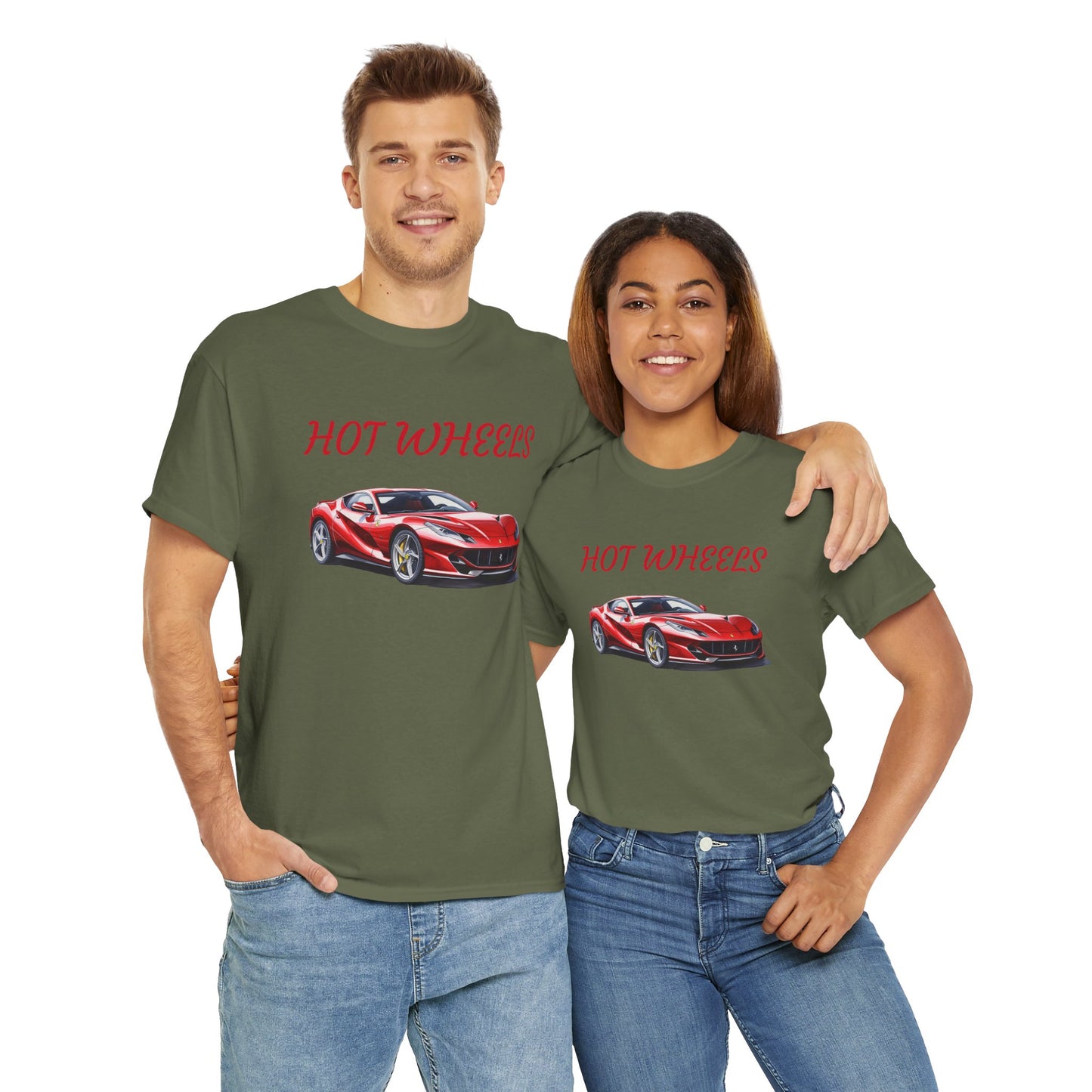 Princess Grace Hot Wheels Unisex Heavy Cotton Tee Car Lovers Graphic T-Shirt