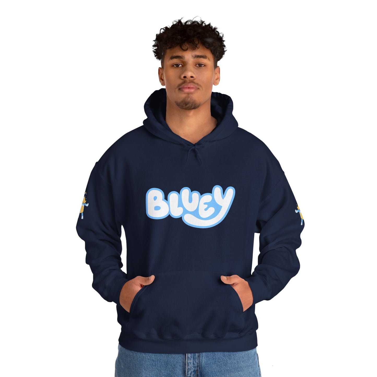 Princess Grace Bluey Unisex Heavy Blend Hoodie Cozy Cartoon Sweatshirt for Kids & Adults