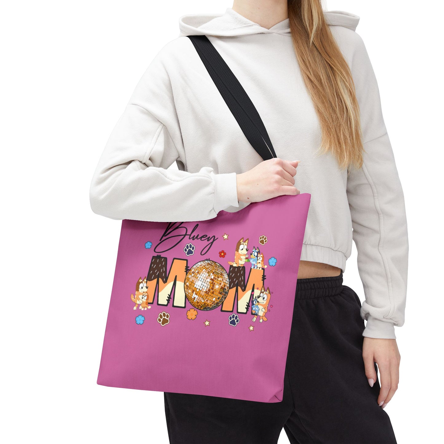 Princess Grace Bluey Mom Tote Bag ideal Gift for Dog Lovers