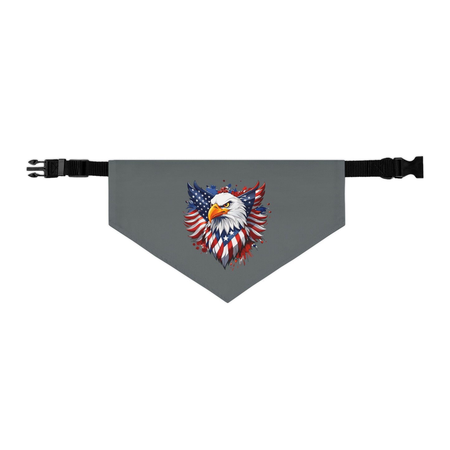 Princess Grace Patriotic Eagle Pet Bandana Collar Independence Day Dog Accessory