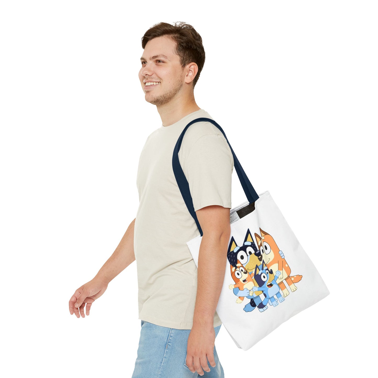 Princess Grace Bluey Family Tote Bag Cute and Fun for Kids and Parents