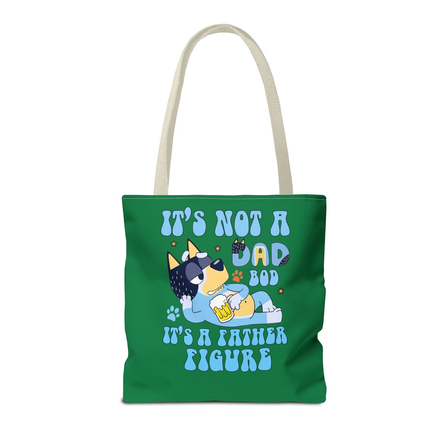 Princess Grace Funny Dad Tote Bag "It's Not a Dad Bod, It's a Father Figure"
