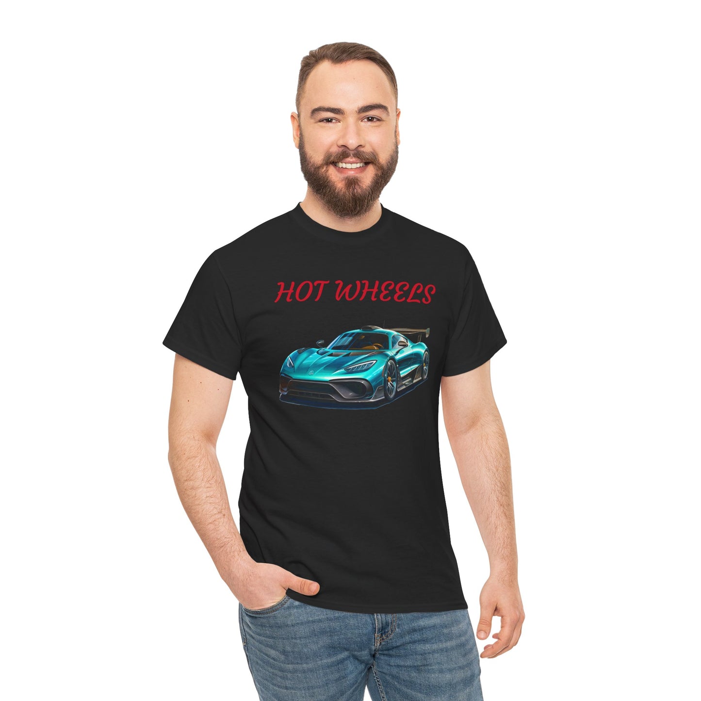 Princess Grace Hot Wheels Unisex Heavy Cotton Tee Cool Car Graphic T-Shirt for Automotive Enthusiasts