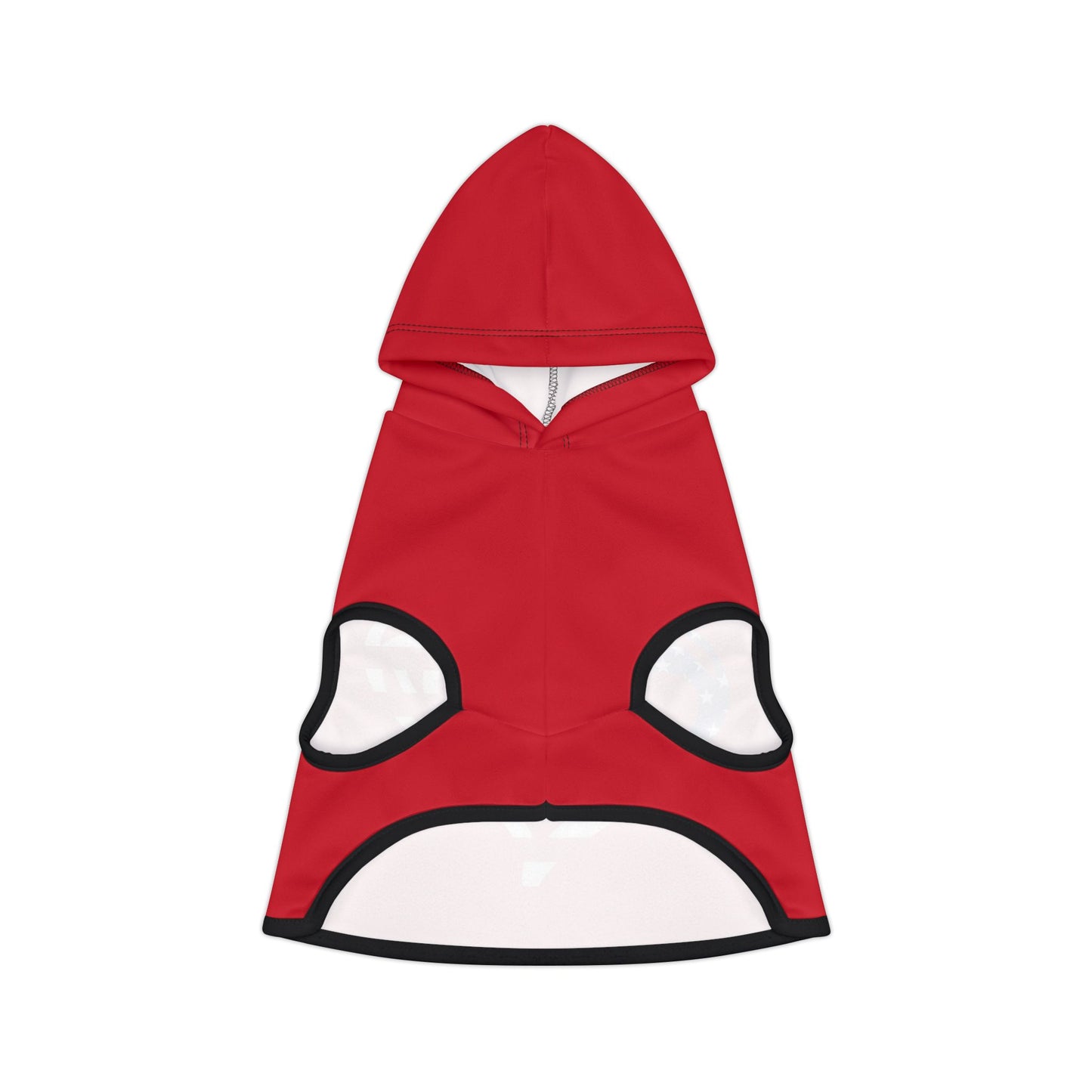 Princess Grace Red Heart American Flag Pet Hoodie Perfect for Patriotic Celebrations