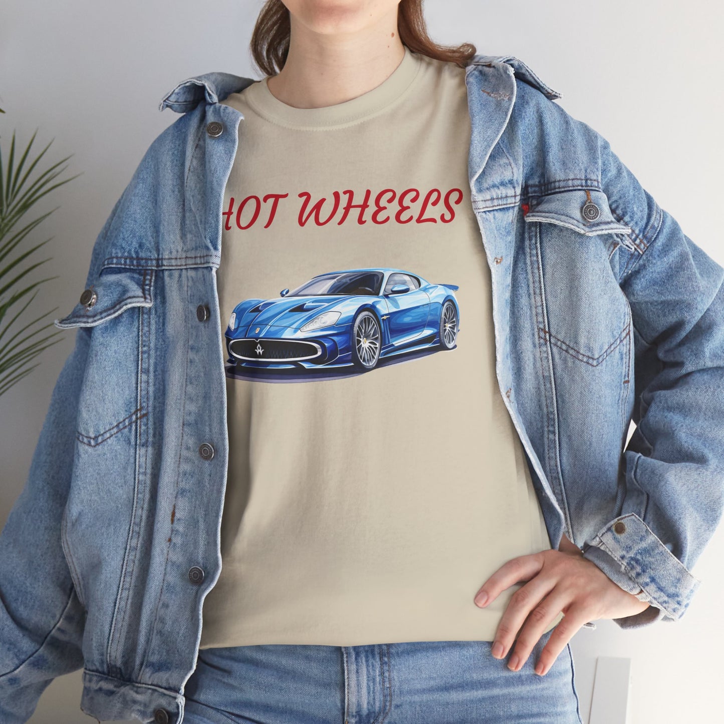 Princess Grace Hot Wheels Unisex Heavy Cotton Tee Classic Car Graphic T-Shirt for Auto Enthusiasts