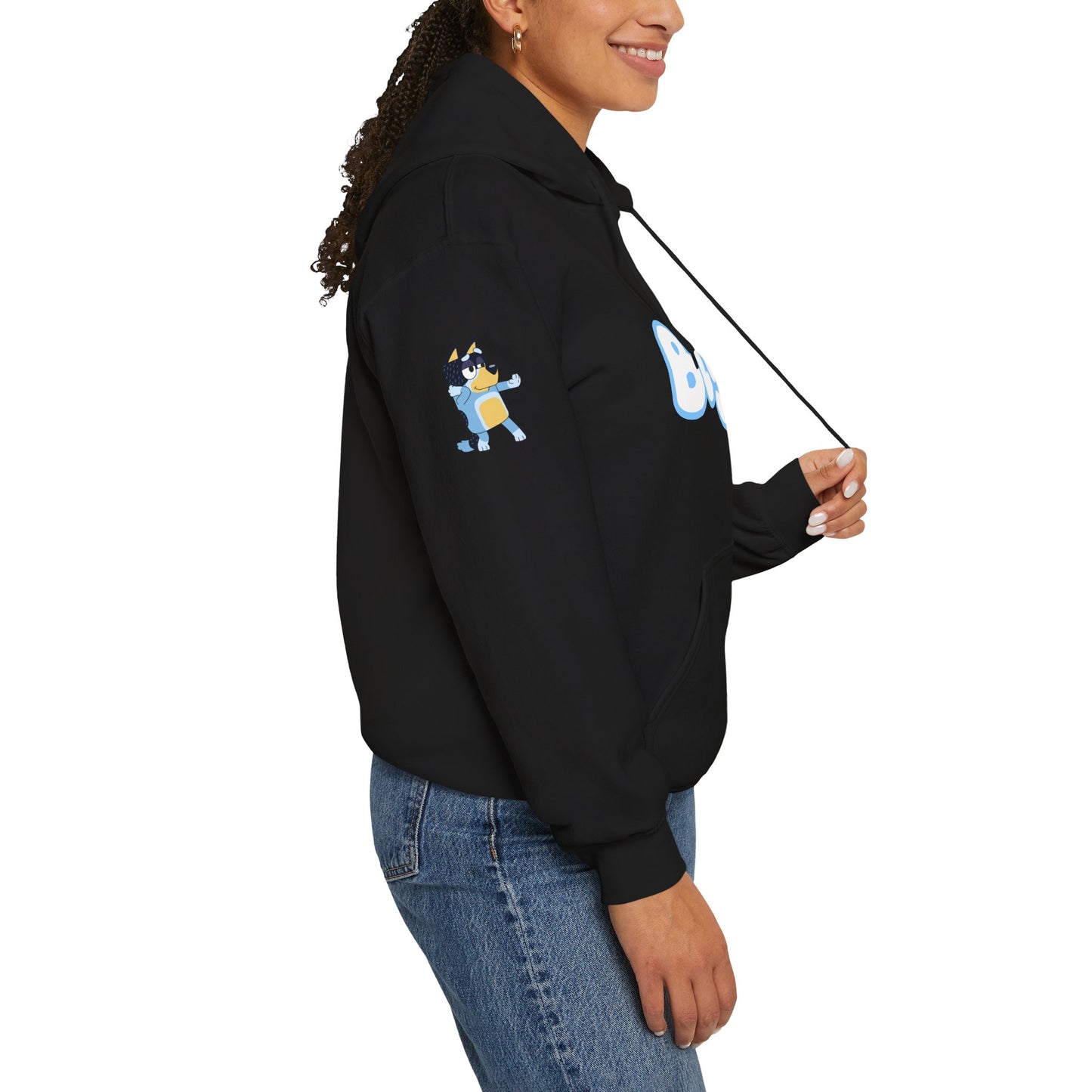 Princess Grace Bluey Unisex Heavy Blend Hoodie Cozy Cartoon Sweatshirt for Kids & Adults