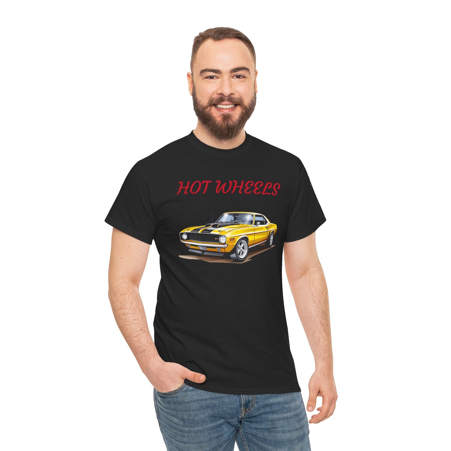Princess Grace Retro Hot Wheels Unisex Heavy Cotton Tee Classic Car Graphic T-Shirt