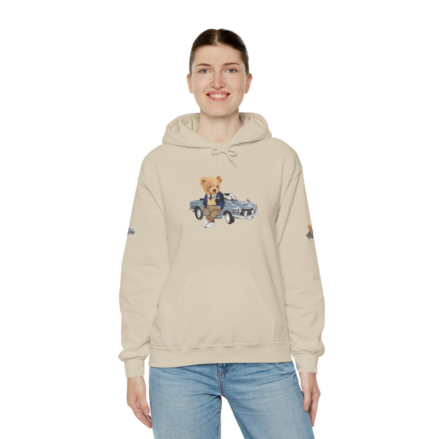 Princess Grace Luxury Bear Hoodie Chic & Cozy Unisex Sweatshirt