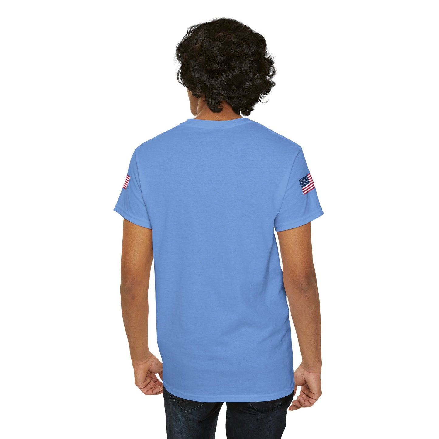 Princess Grace Patriotic Unisex Heavy Cotton Tee with USA Flag Design