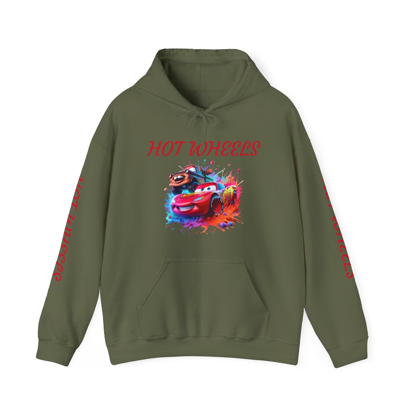 Princess Grace Hot Wheels Unisex Hoodie Retro Racing Design for Kids and Car Enthusiasts