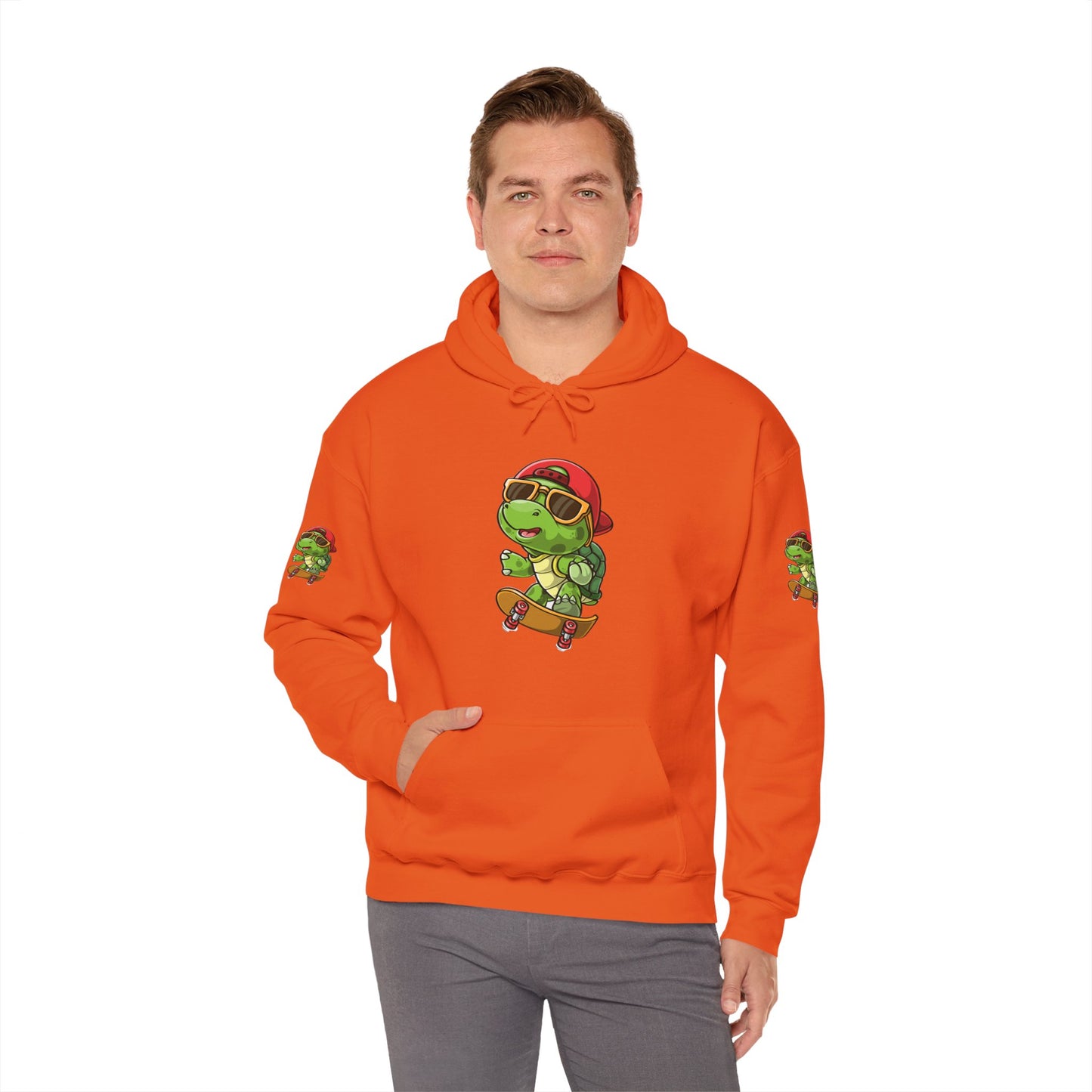 Princess Grace Cool Skateboarding Turtle Unisex Hoodie Fun and Stylish