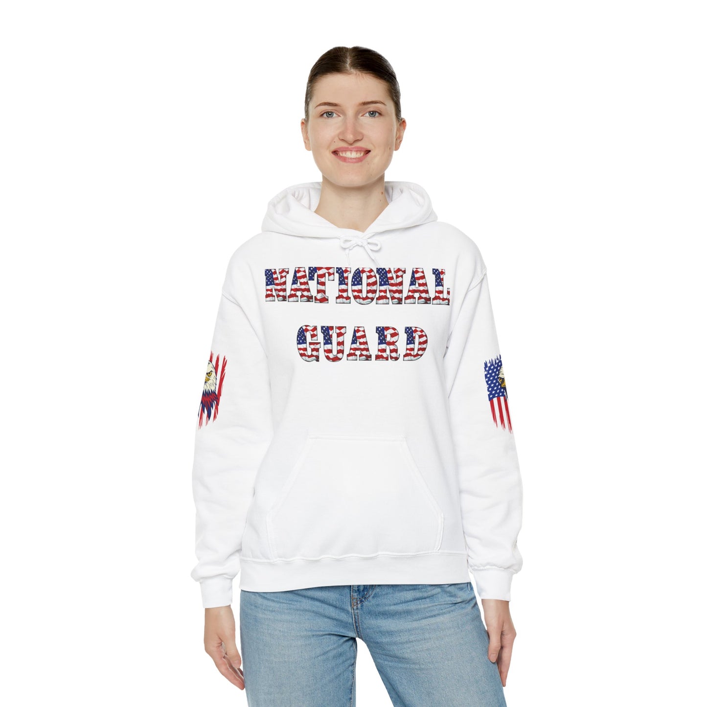 Princess Grace National Guard Patriotic Hoodie Unisex Heavy Blend Sweatshirt