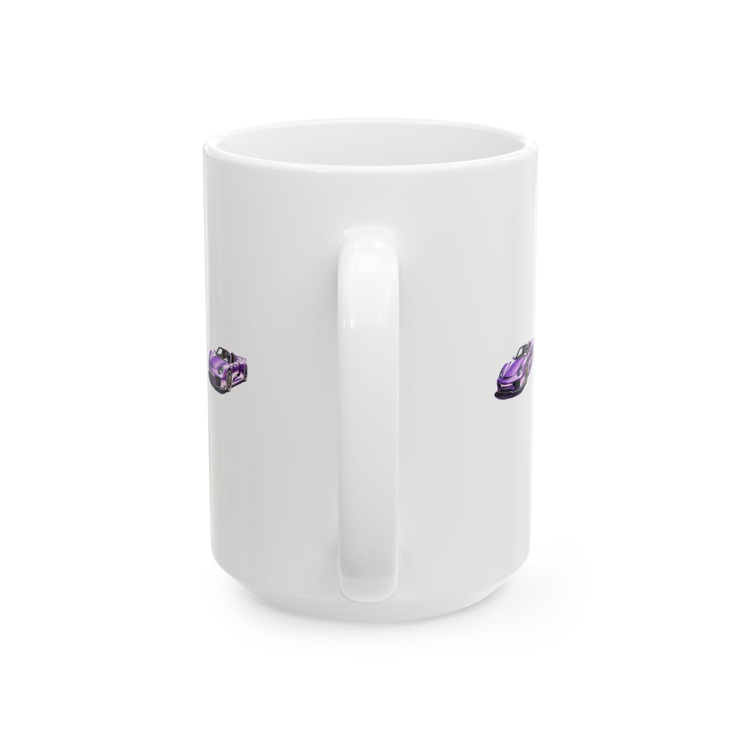 Princess Grace Purple Sports Car Ceramic Mug 11oz & 15oz Coffee Cups for Car Enthusiasts