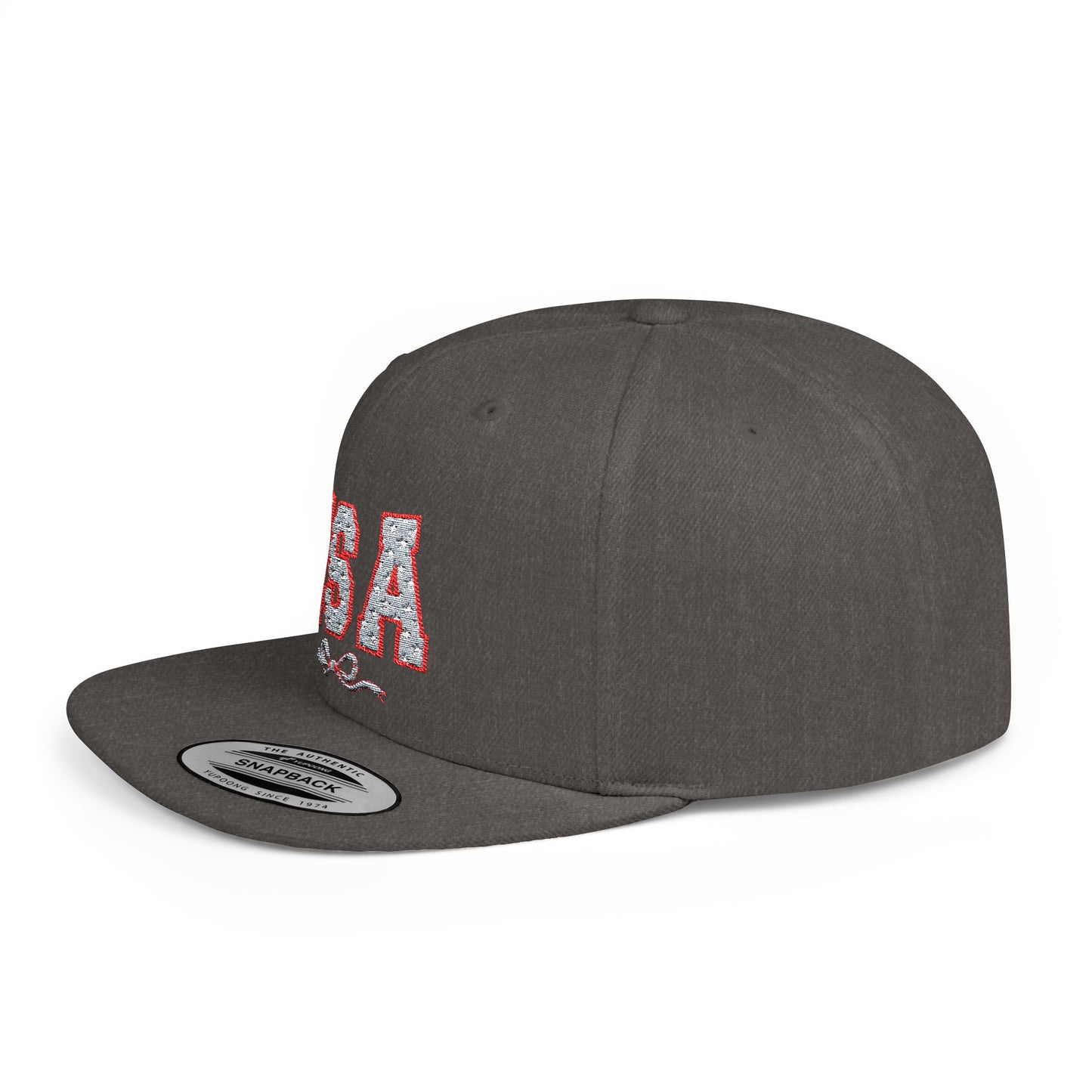 Princess Grace USA Glitter Flat Bill Snapback Hat Trendy and Stylish
