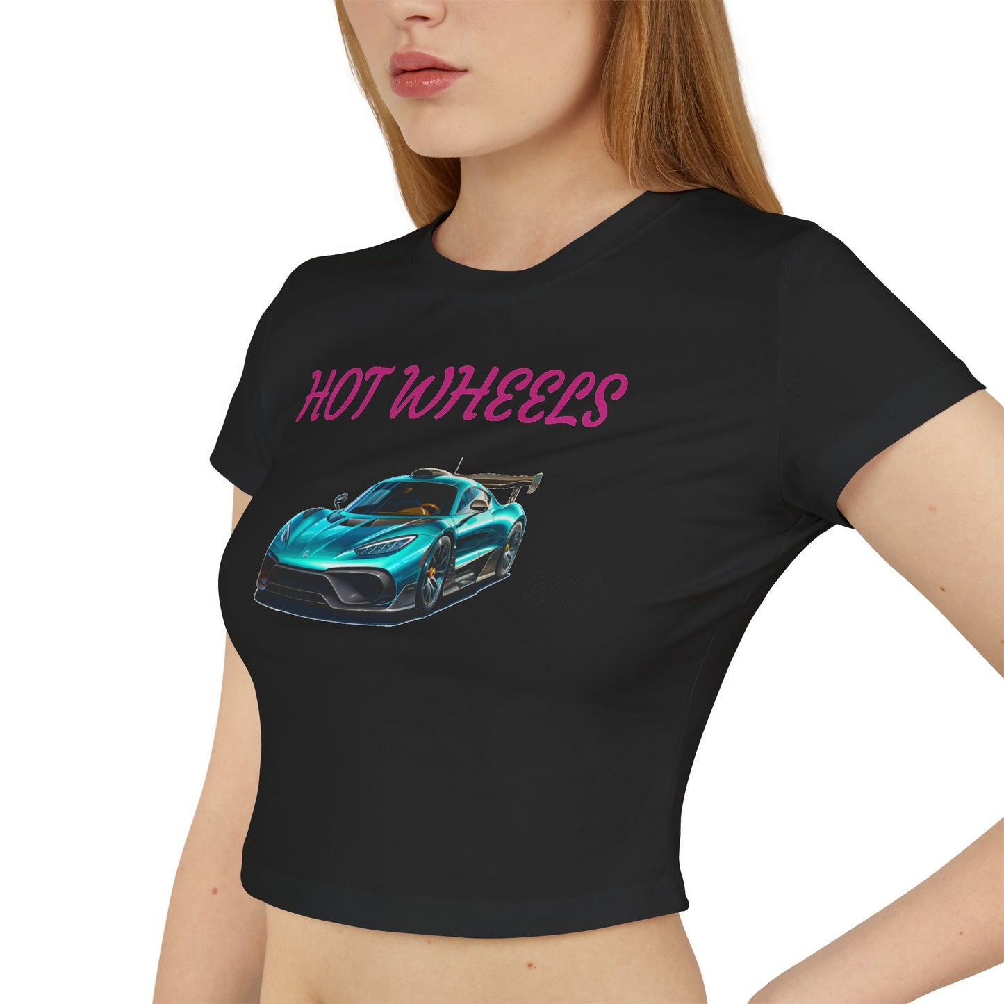 Princess Grace Hot Wheels Women's Baby Tee Fun and Stylish Car Lover Shirt