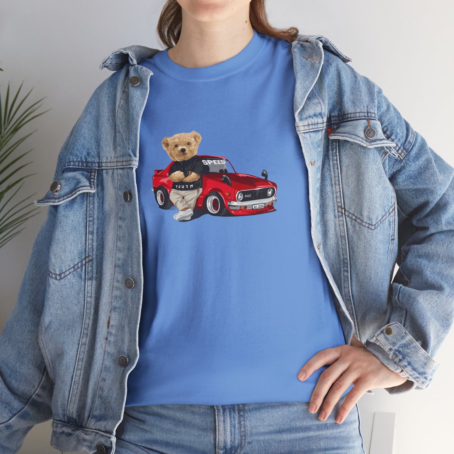 Princess Grace Cute Teddy Bear Unisex Heavy Cotton Tee Casual Wear for All Ages
