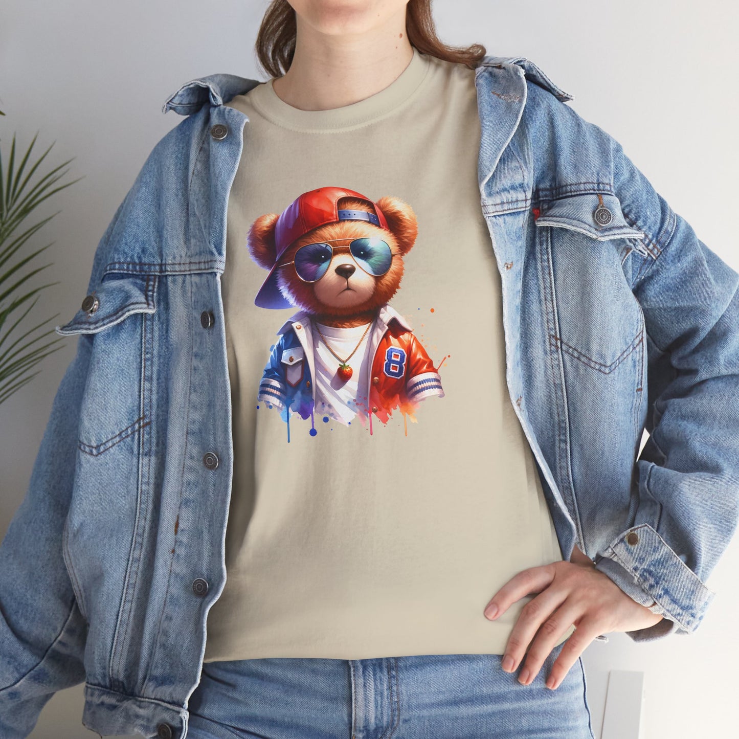Princess Grace Cool Bear Graphic Unisex Heavy Cotton Tee
