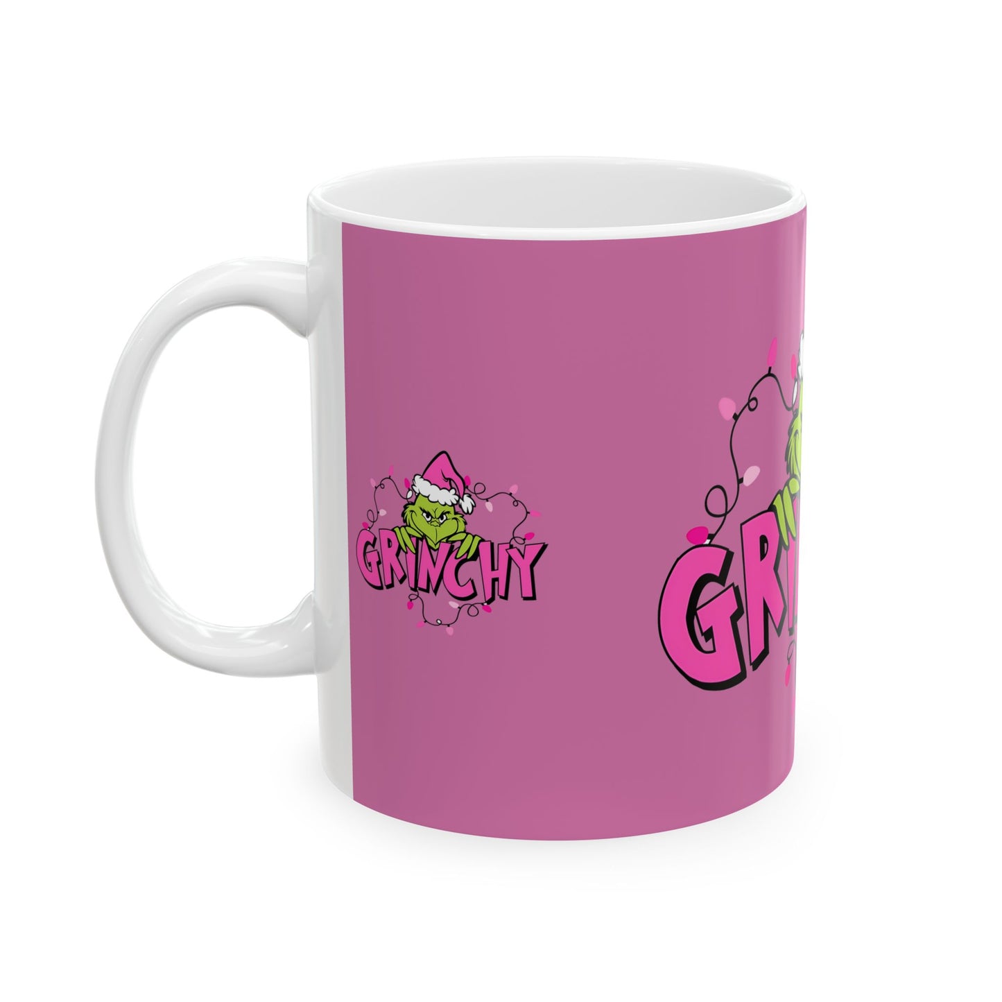 Princess Grace Grinchy Holiday Ceramic Mug Fun 11oz & 15oz Gift for Christmas Lovers