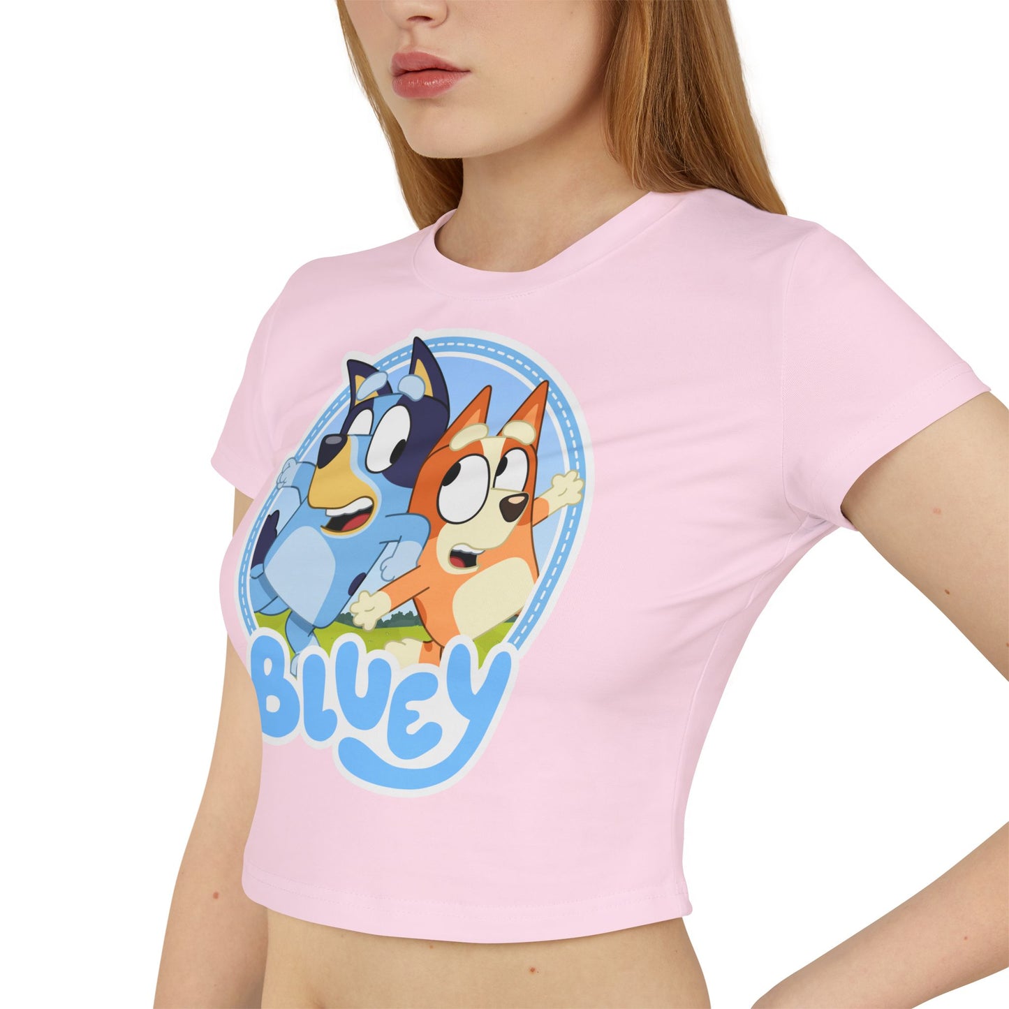 Princess Grace Bluey Cartoon Women's Baby Tee Fun & Playful Kids Apparel