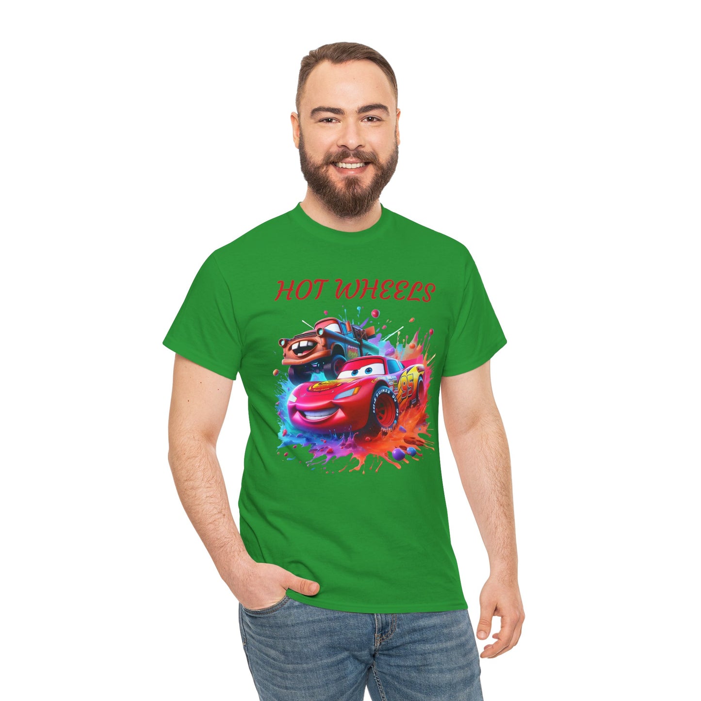 Princess Grace Cool Cars Unisex Heavy Cotton Tee Hot Wheels Graphic Tee for Kids and Adults