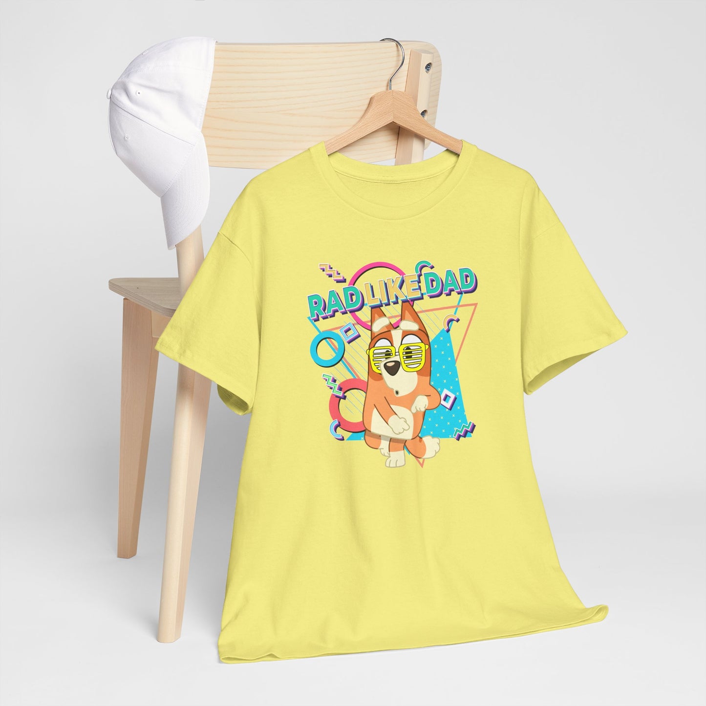 Princess Grace Bluer Rad Like Dad Fun Unisex Heavy Cotton Tee Graphic Tee for Everyday Wear and Gifts