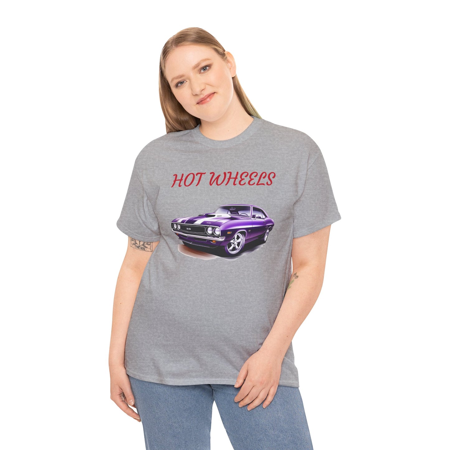 Princess Grace Hot Wheels Unisex Heavy Cotton Tee Vintage Car Graphic T-Shirt for Classic Car Lovers