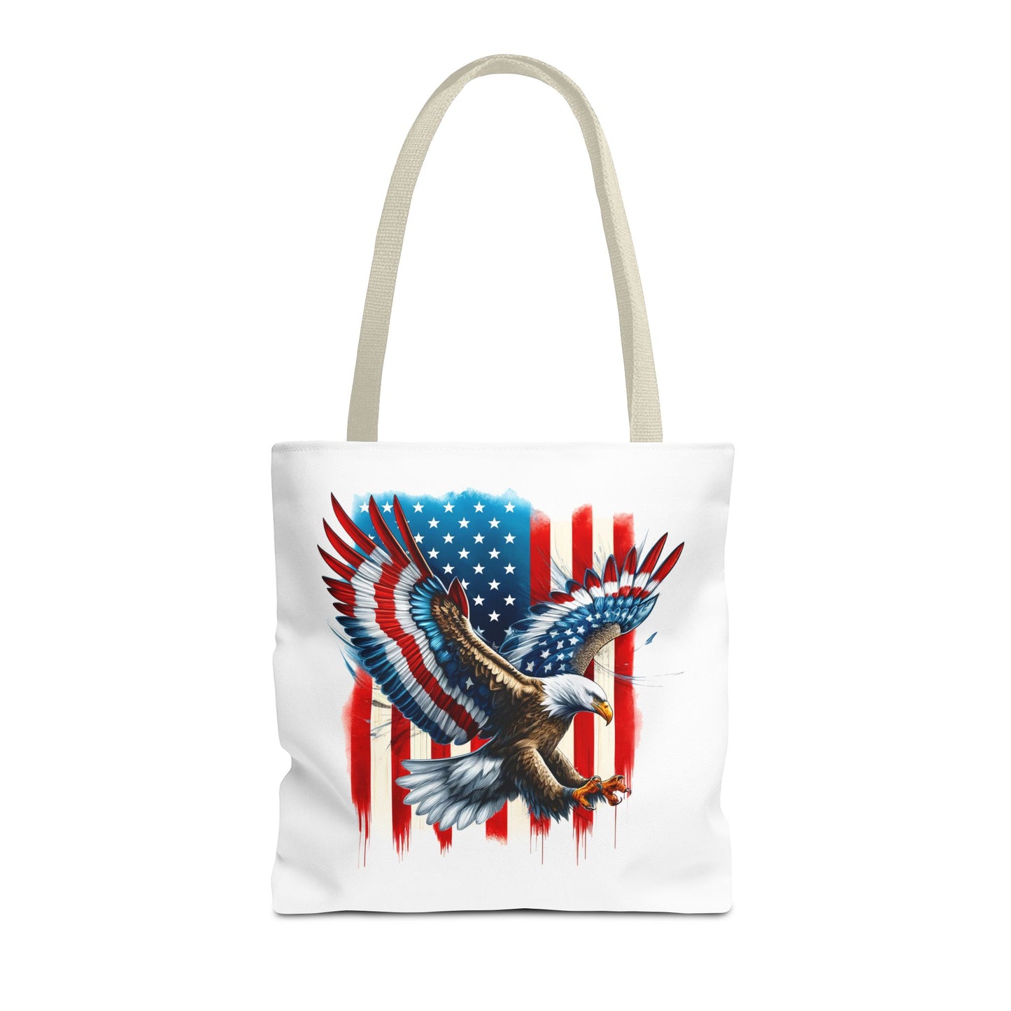 Princess Grace Patriotic Eagle Tote Bag USA Flag Design for Independence Day & Everyday Use