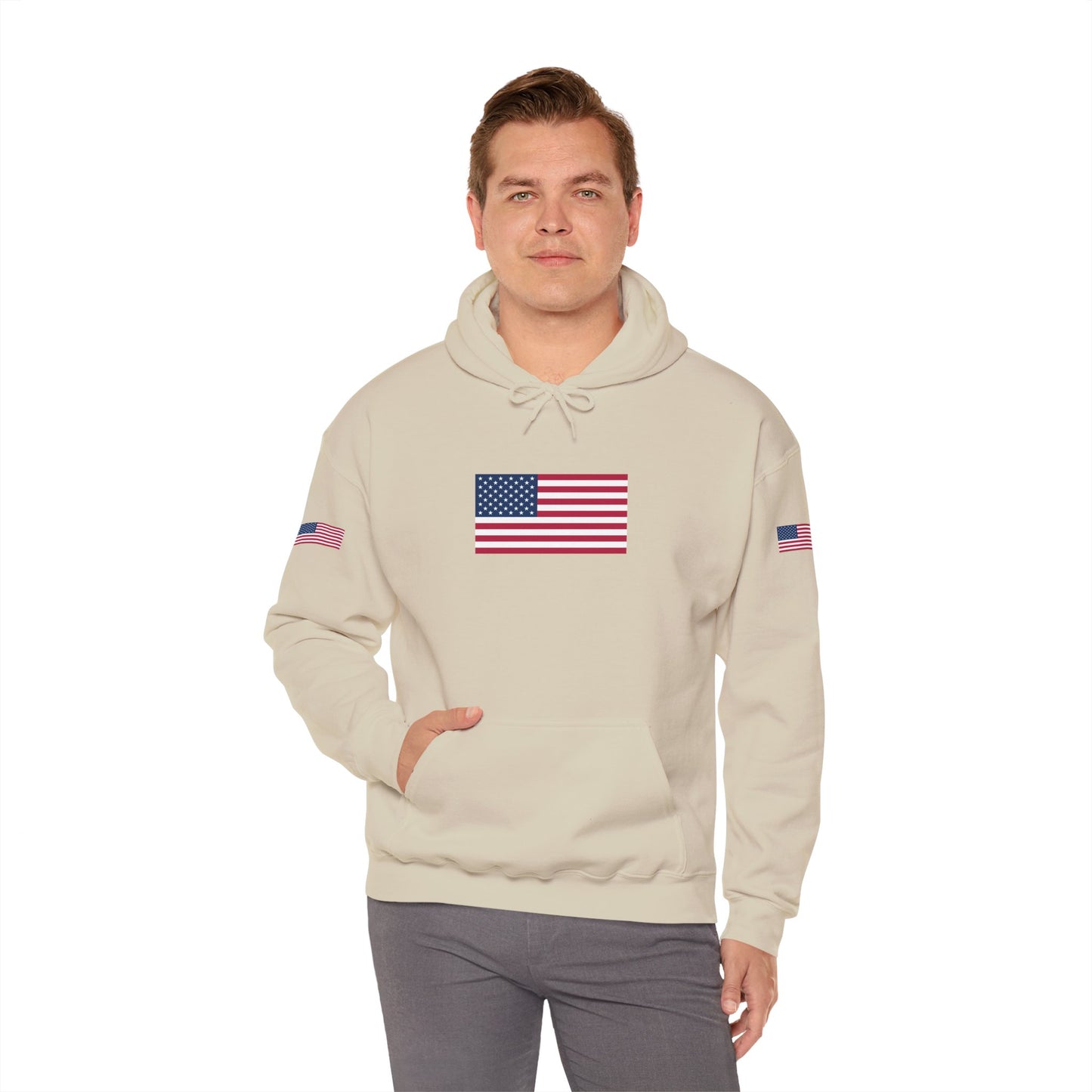 Princess Grace Patriotic American Flag Hoodie Unisex Heavy Blend Sweatshirt