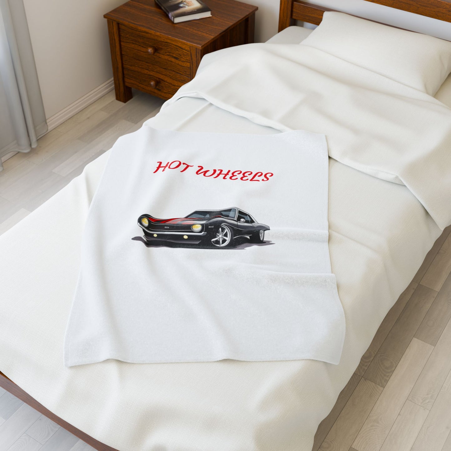 Princess Grace Hot Wheels Velveteen Plush Blanket for Car Enthusiasts