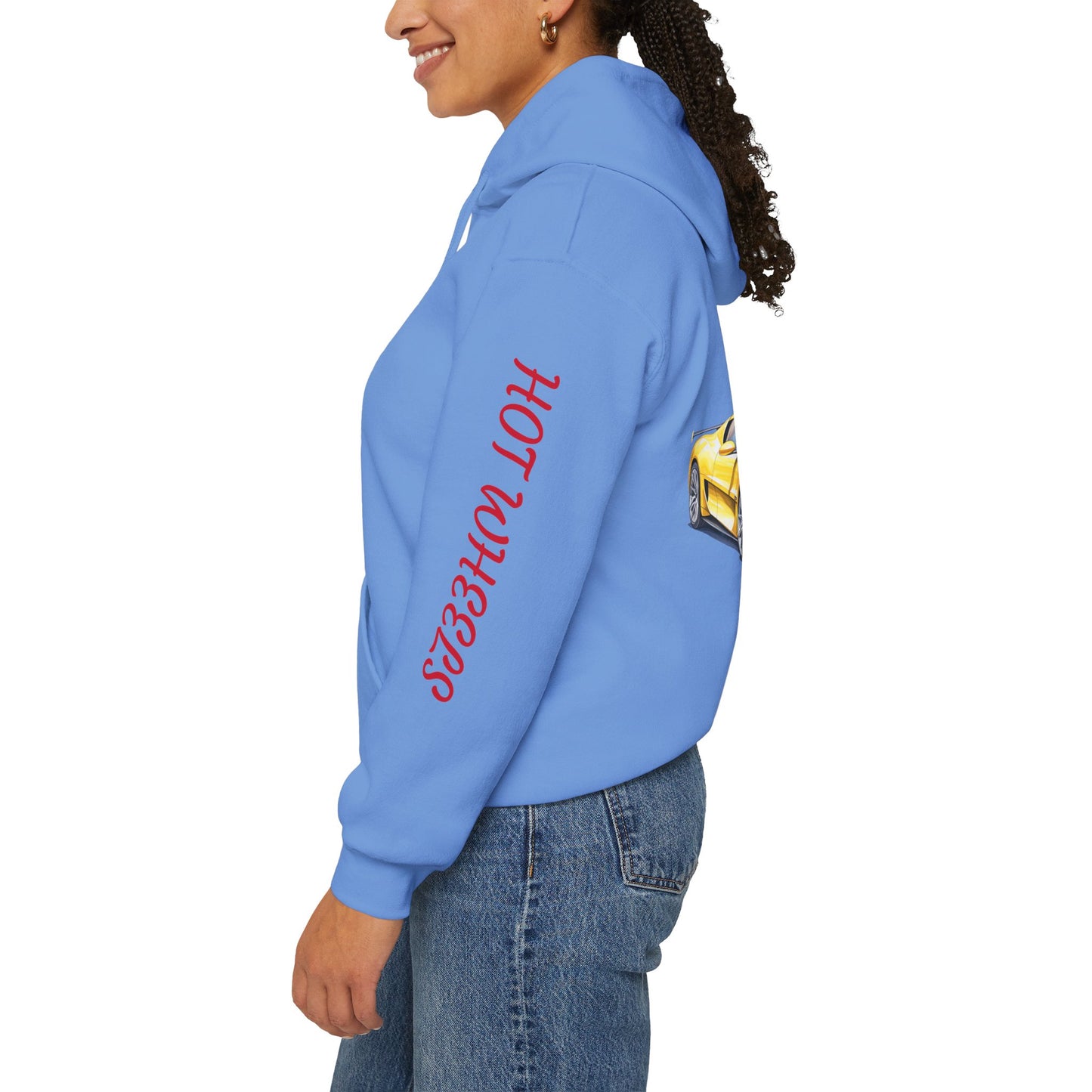 Princess Grace Hot Wheels Unisex Hooded Sweatshirt Racing Style for Car Enthusiasts