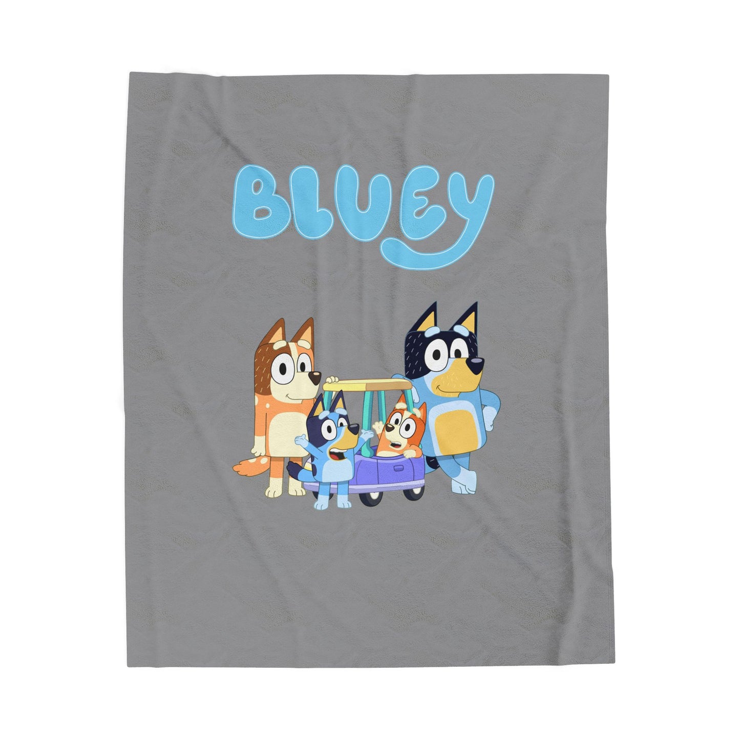 Princess Grace Bluey Plush Blanket Soft Velveteen Kids Throw for Cozy Comfort