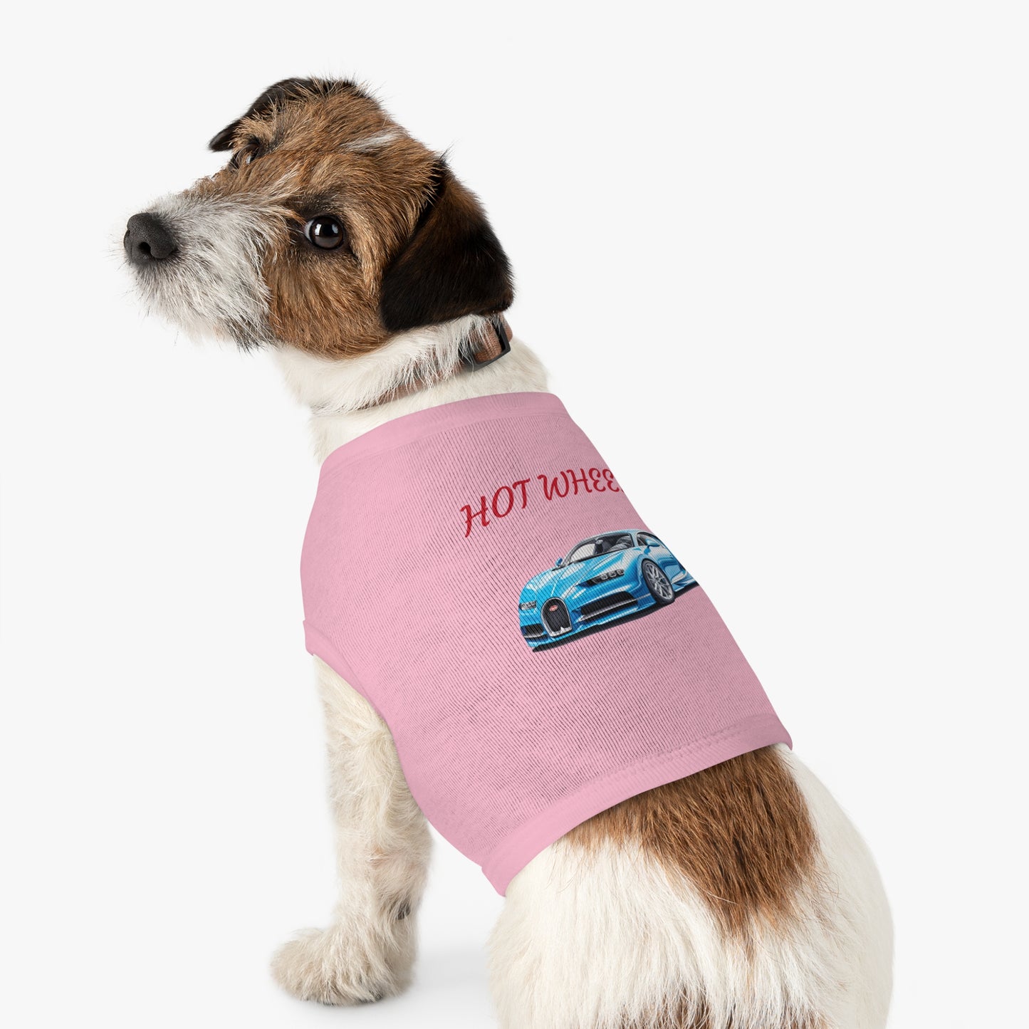 Princess Grace Hot Wheels Pet Tank Top Sporty Style for Car Lovers