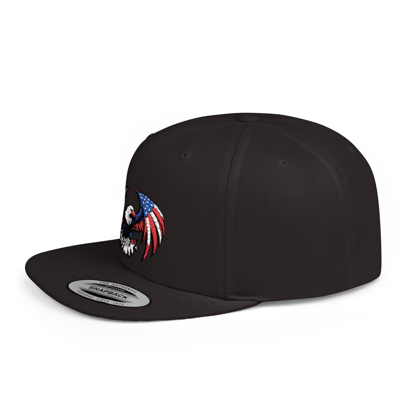 Princess Grace Patriotic Eagle Flat Bill Snapback Hat