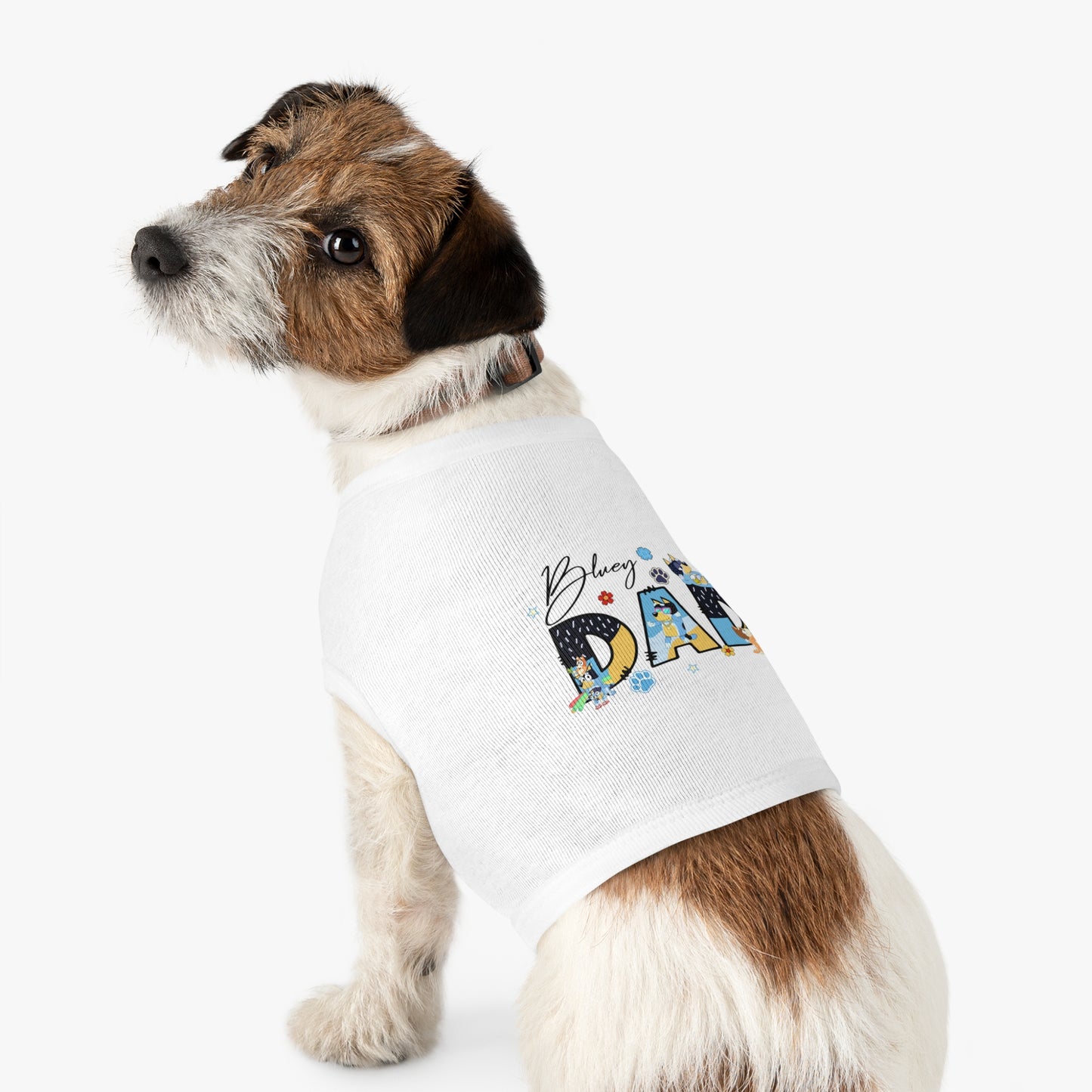 Princess Grace Adorable Bluey Dad Pet Tank Top Fun and Stylish Dog Apparel