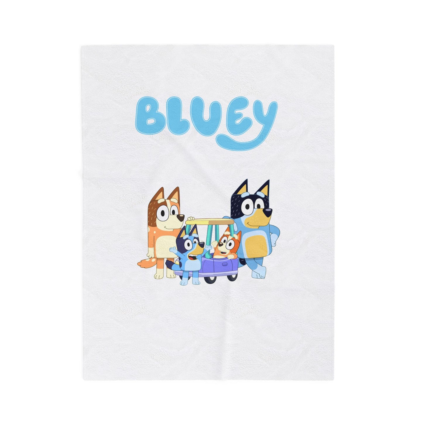 Princess Grace Bluey Family Velveteen Plush Blanket Soft Cozy Blanket for Kids