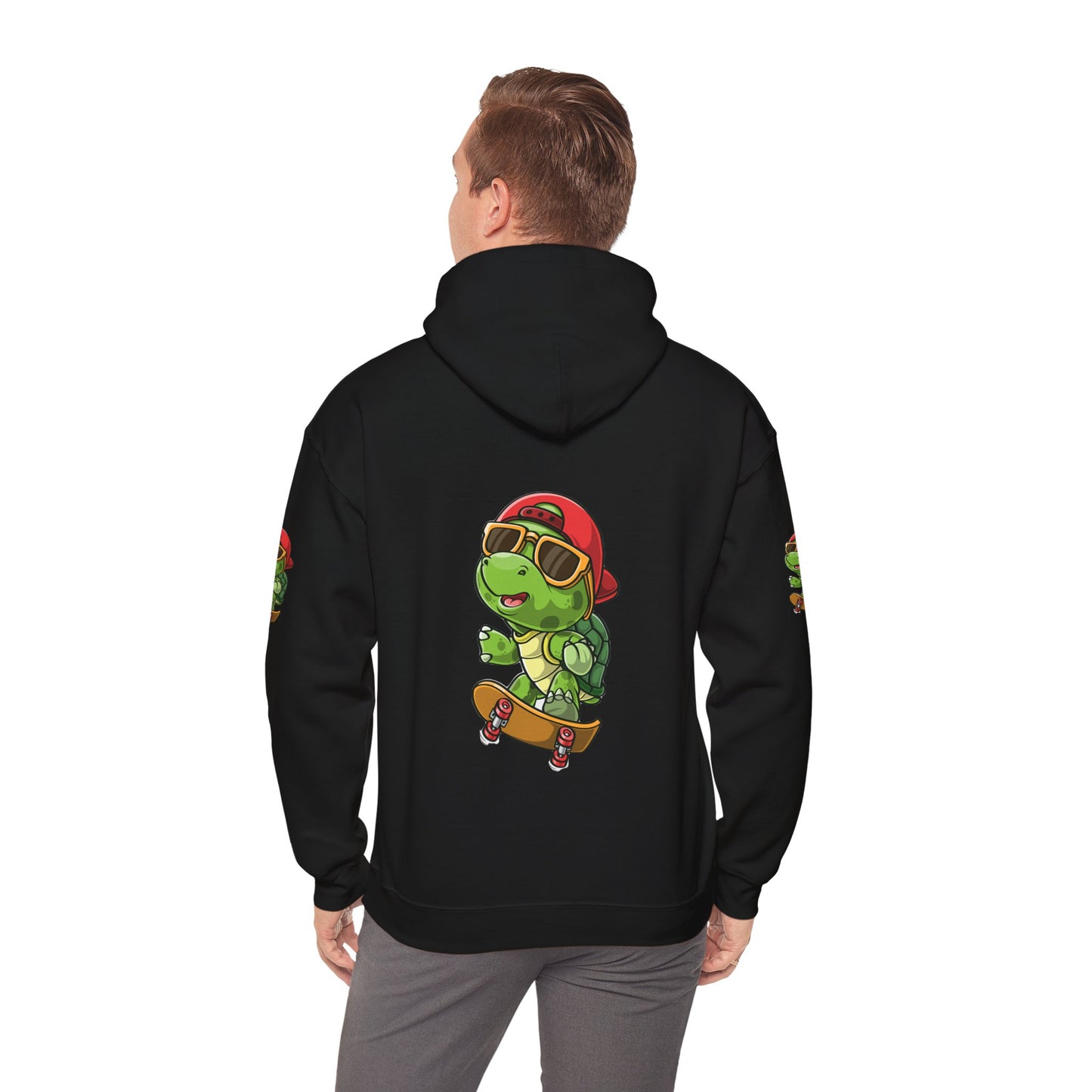 Princess Grace Cool Skateboarding Turtle Unisex Hoodie Fun and Stylish