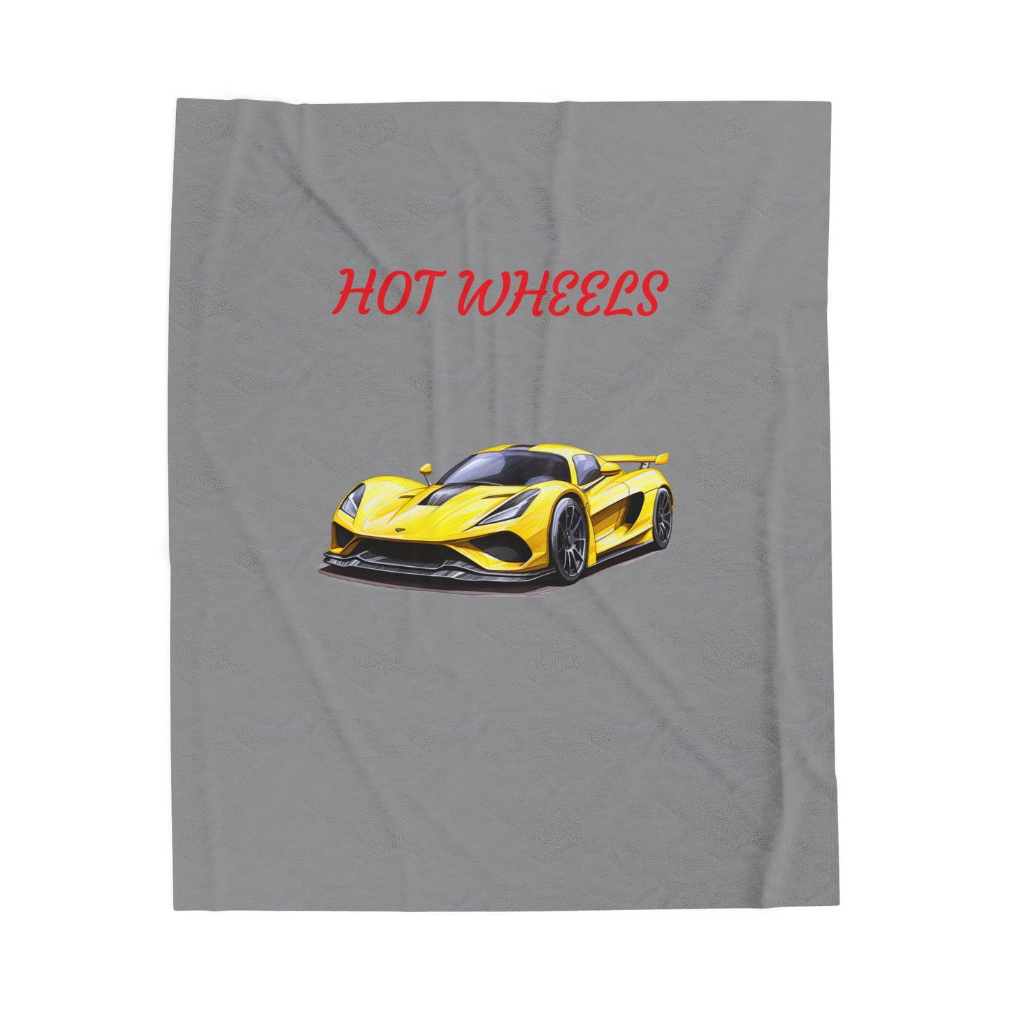 Princess Grace Hot Wheels Velveteen Plush Blanket Perfect for Car Lovers and Cozy Nights