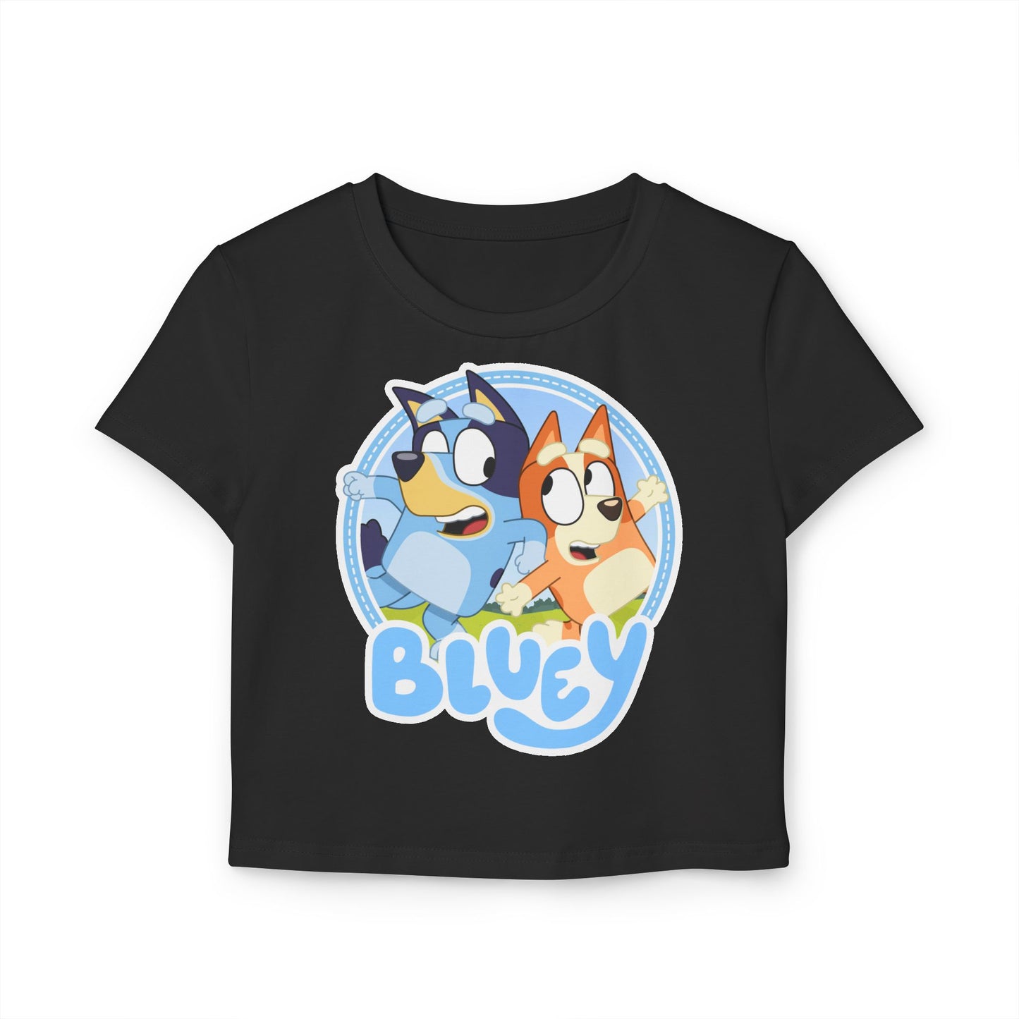 Princess Grace Bluey Cartoon Women's Baby Tee Fun & Playful Kids Apparel