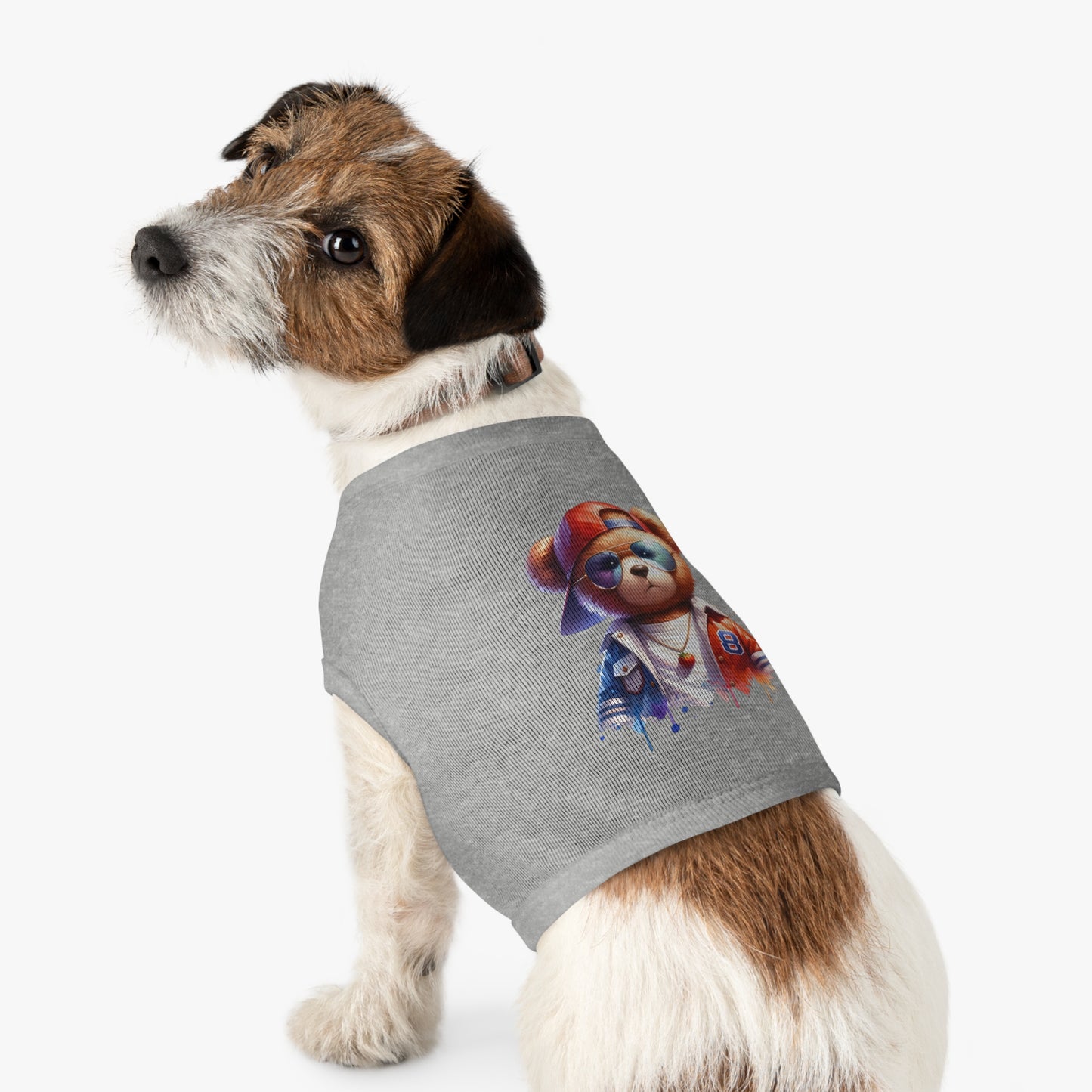 Princess Grace CUTE Cool Bear Pet Tank Top Stylish Dog Apparel for Fun Outings