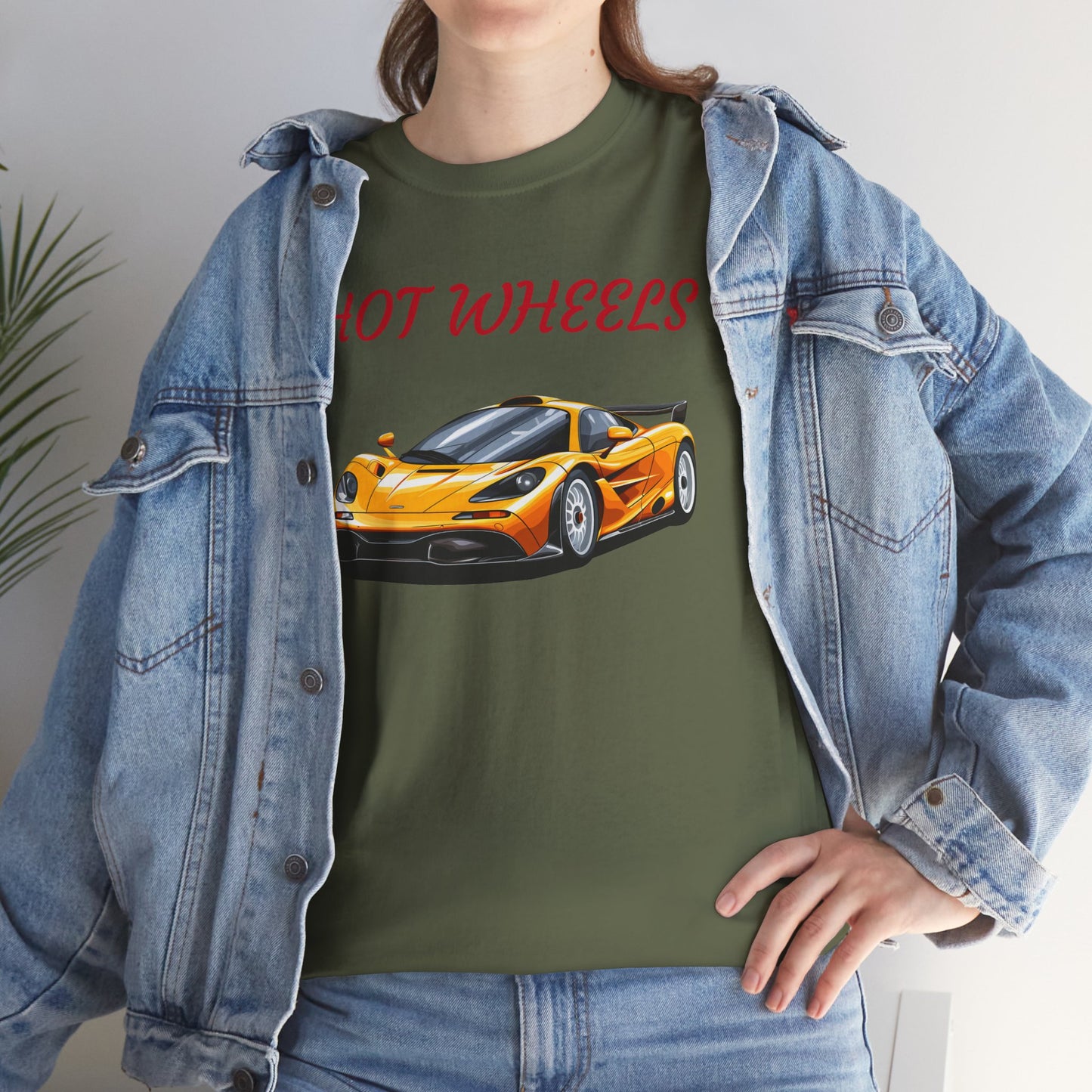 Princess Grace Hot Wheels Unisex Heavy Cotton Tee Cool Car Graphic T-Shirt for Enthusiasts