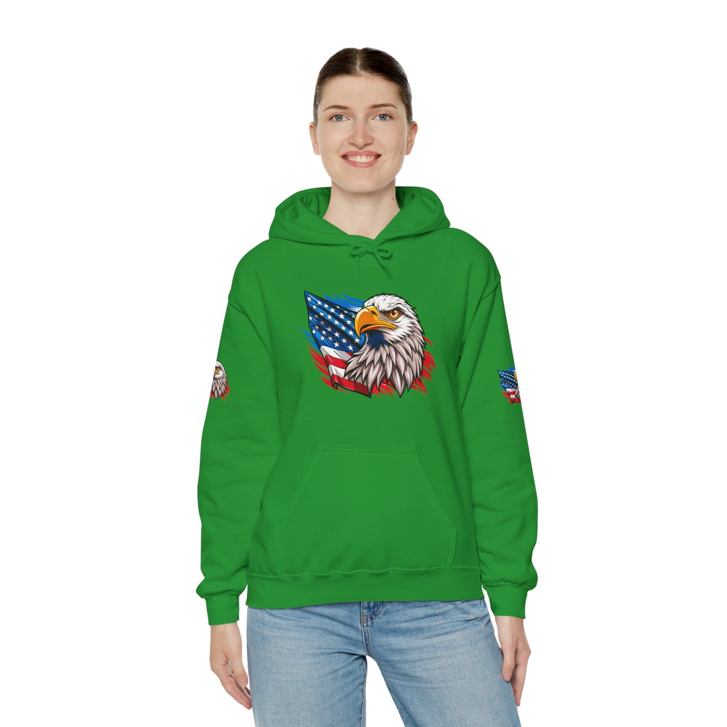 Princess Grace Patriotic Eagle Unisex Heavy Blend Hoodie
