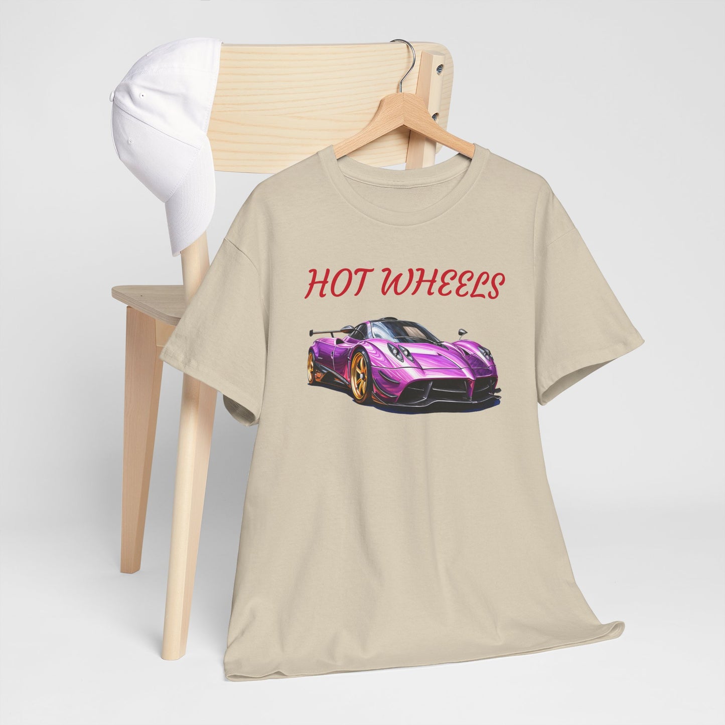 Princess Grace Hot Wheels Unisex Heavy Cotton Tee Retro Car Graphic T-Shirt for Auto Enthusiasts