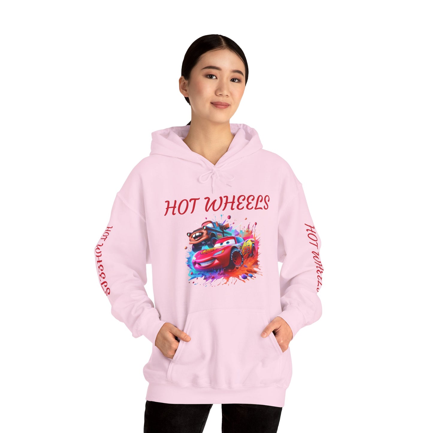 Princess Grace Hot Wheels Unisex Hoodie Retro Racing Design for Kids and Car Enthusiasts