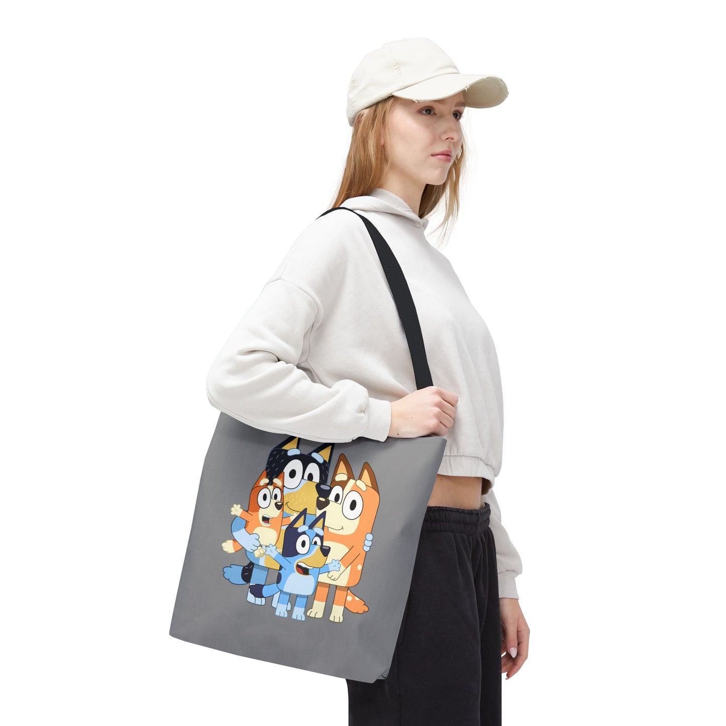 Princess Grace Cute Family Dogs Tote Bag Perfect for Dog Lovers and Kids Activities
