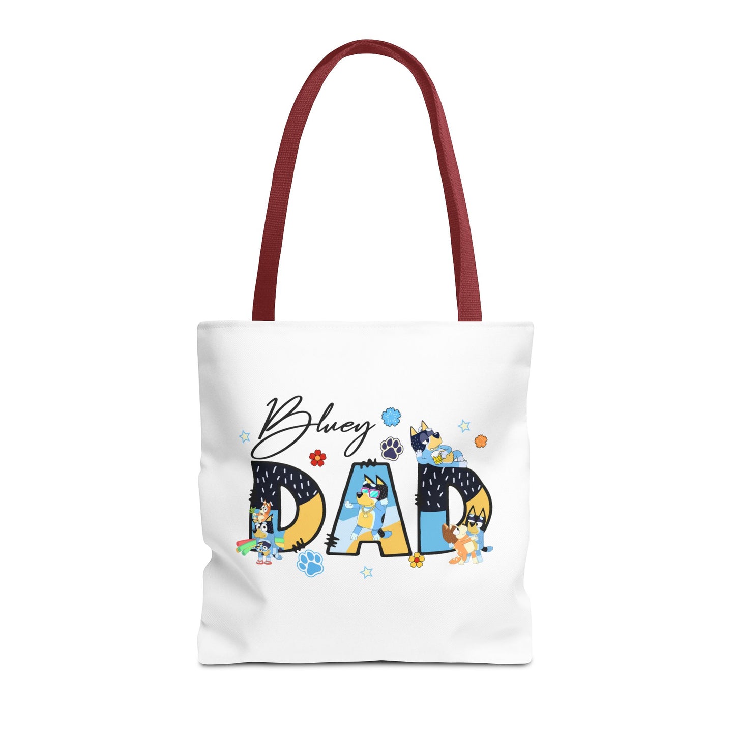 Princess Grace Bluey Dad Tote Bag Fun & Playful Accessory for Dog Lovers