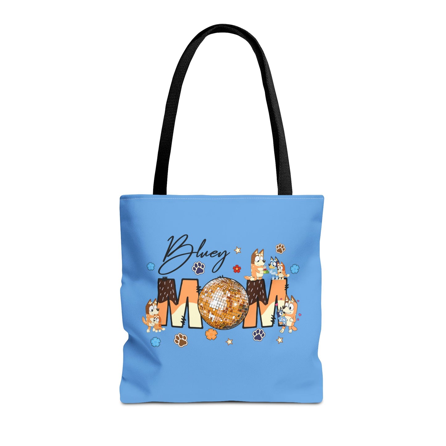 Princess Grace Fun Bluey Mom Tote Bag Perfect Gift for Dog Lovers & Moms