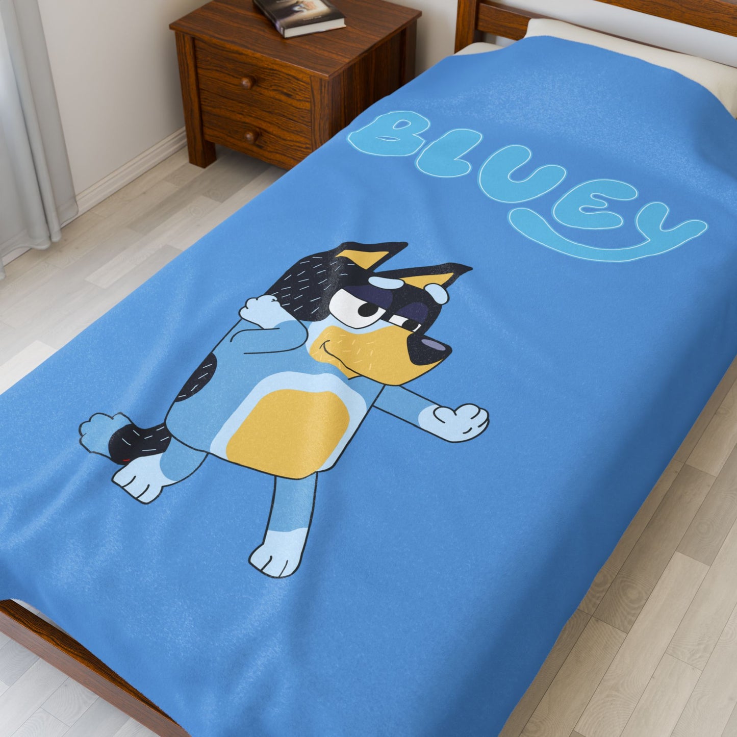 Princess Grace Bluey Velveteen Plush Blanket Soft & Cozy Kids Blanket