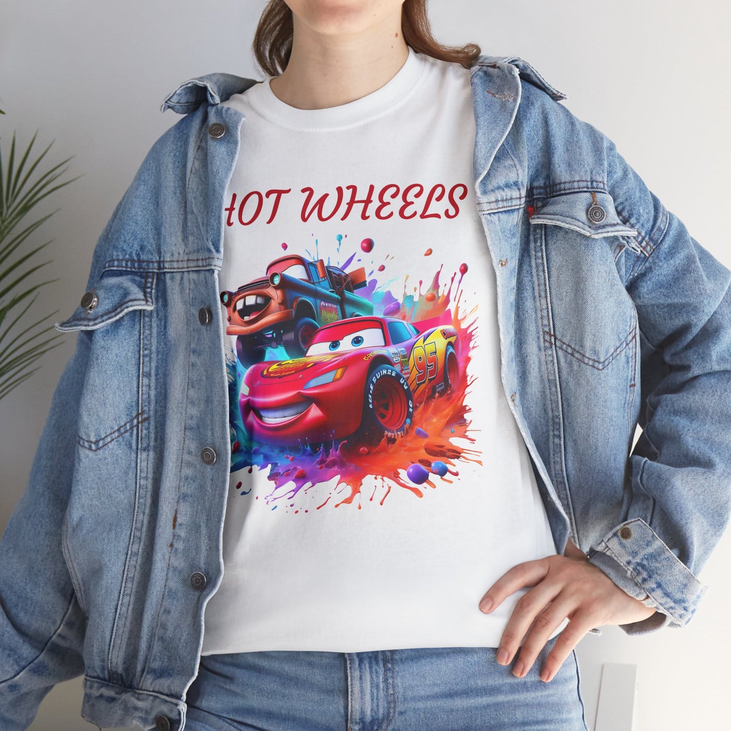 Princess Grace Cool Cars Unisex Heavy Cotton Tee Hot Wheels Graphic Tee for Kids and Adults